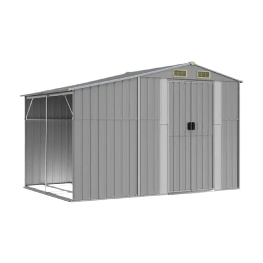 金属製の収納小屋 - ガーデンや庭の工具収納に適用 - スチール製 - 300 x 240 x 210